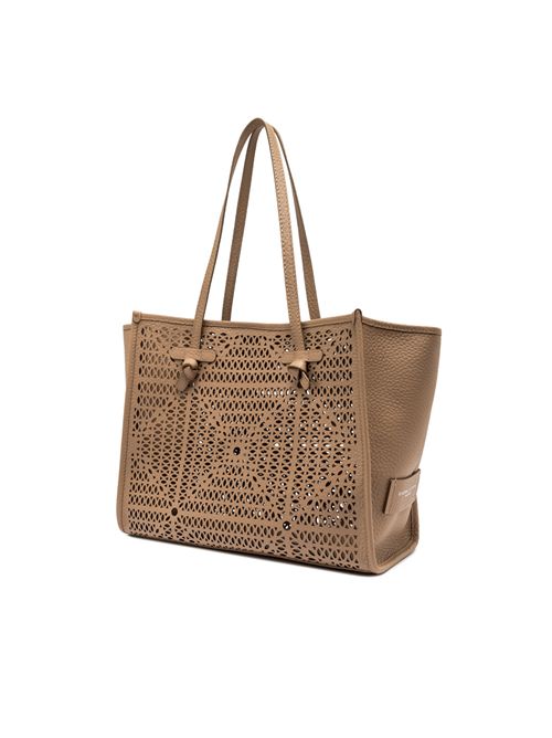 Shopping Bag Marcella in pelle traforata Clay GIANNI CHIARINI | BS 12390 LNRCLAY